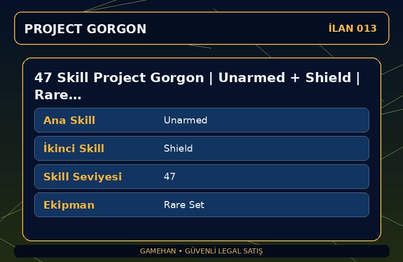 47 Skill Project Gorgon | Unarmed + Shield | Rare Set | Tailoring