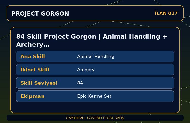 84 Skill Project Gorgon | Animal Handling + Archery | Epic Karma Set | Cooking