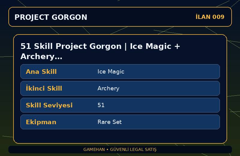 51 Skill Project Gorgon | Ice Magic + Archery | Rare Set | Cooking
