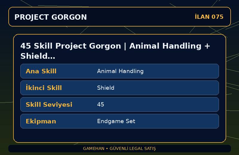 45 Skill Project Gorgon | Animal Handling + Shield | Endgame Set | Leatherworking
