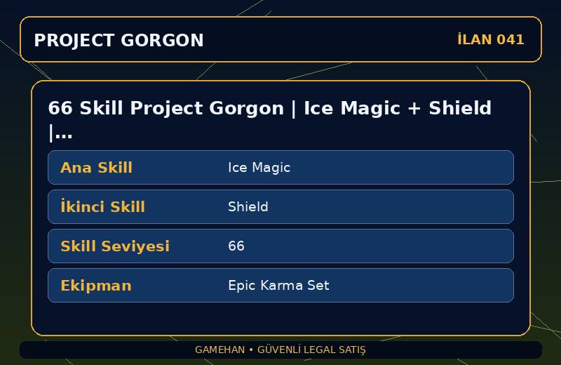 66 Skill Project Gorgon | Ice Magic + Shield | Epic Karma Set | Blacksmithing