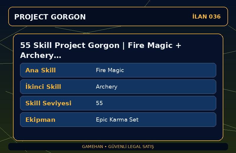 55 Skill Project Gorgon | Fire Magic + Archery | Epic Karma Set | Leatherworking