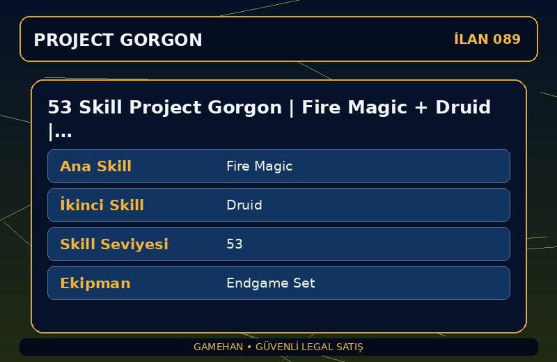53 Skill Project Gorgon | Fire Magic + Druid | Endgame Set | Cooking