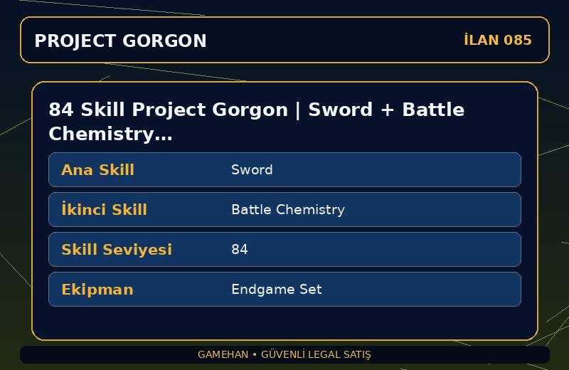 84 Skill Project Gorgon | Sword + Battle Chemistry | Endgame Set | Cooking