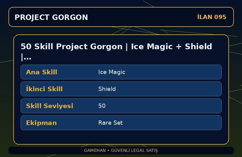 50 Skill Project Gorgon | Ice Magic + Shield | Rare Set | Cooking