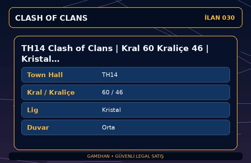 TH14 Clash of Clans | Kral 60 Kraliçe 46 | Kristal Lig | Orta Duvar