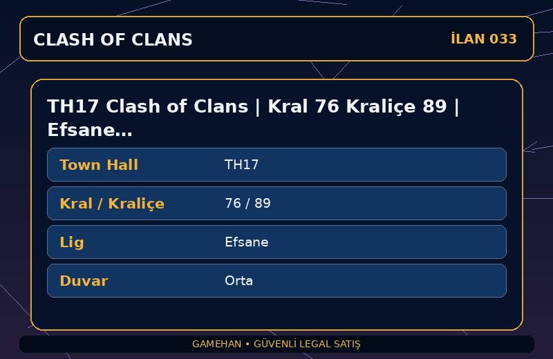 TH17 Clash of Clans | Kral 76 Kraliçe 89 | Efsane Lig | Orta Duvar