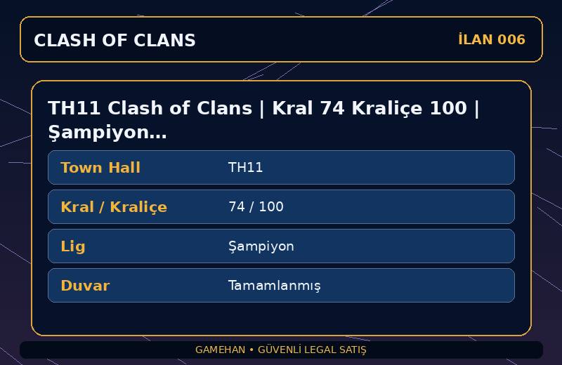TH11 Clash of Clans | Kral 74 Kraliçe 100 | Şampiyon Lig | Tamamlanmış Duvar