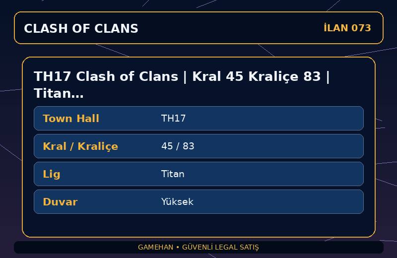 TH17 Clash of Clans | Kral 45 Kraliçe 83 | Titan Lig | Yüksek Duvar