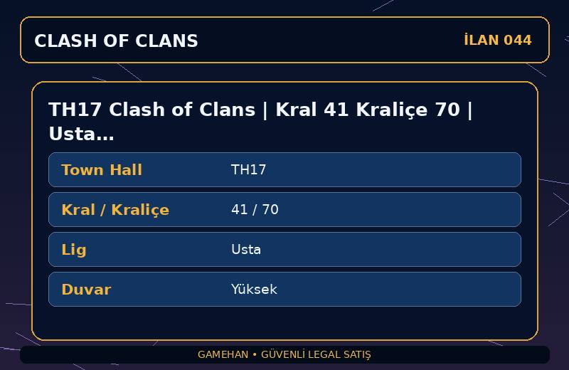 TH17 Clash of Clans | Kral 41 Kraliçe 70 | Usta Lig | Yüksek Duvar
