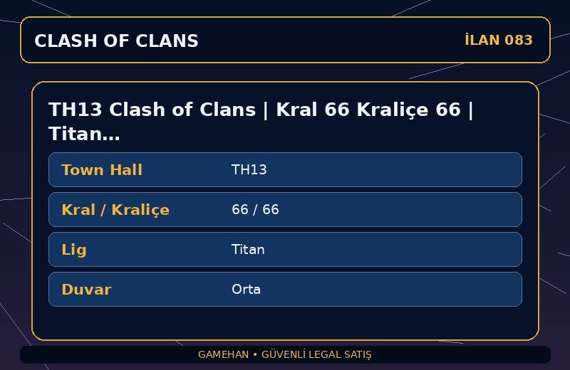 TH13 Clash of Clans | Kral 66 Kraliçe 66 | Titan Lig | Orta Duvar