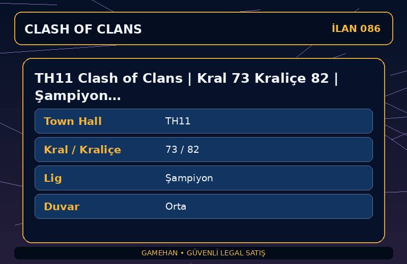 TH11 Clash of Clans | Kral 73 Kraliçe 82 | Şampiyon Lig | Orta Duvar